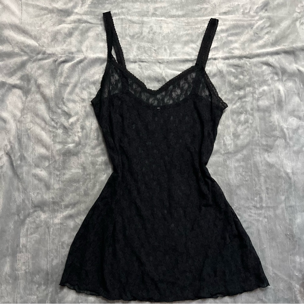 ❤️Black Lace Sheer Slip Dress